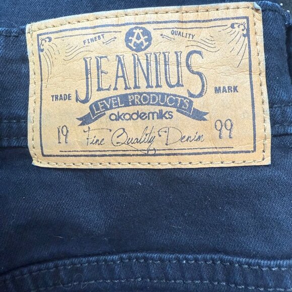 Akademiks Jeanious Mens Size 48W X 32L Black Straight-Leg Denim Pants Casualwear - Picture 10 of 12